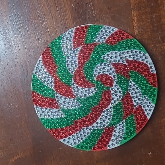 Rhinestone Christmas Coasters - Picture 6 of 14